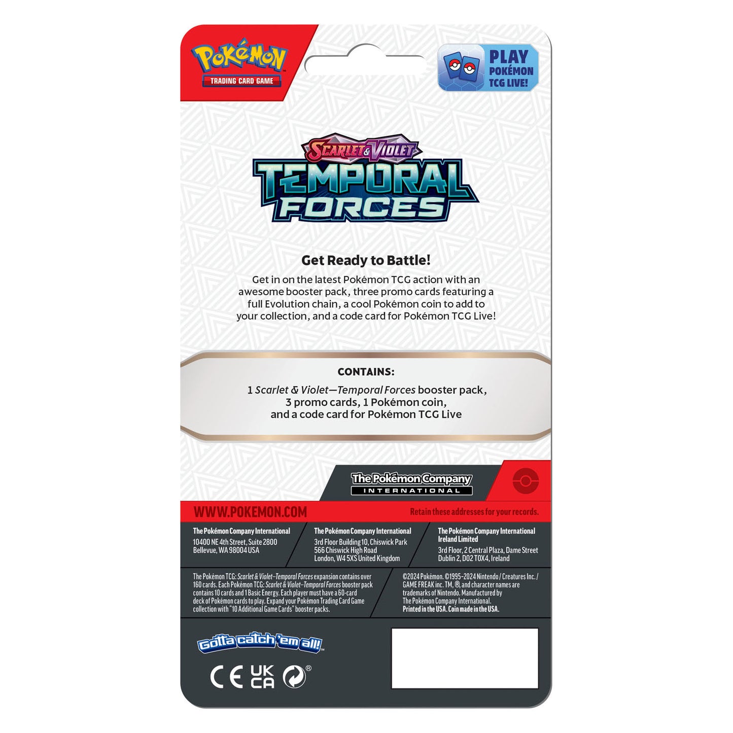 2x Pokemon TCG Scarlet & Violet 5 Temporal Forces Premium Checklane