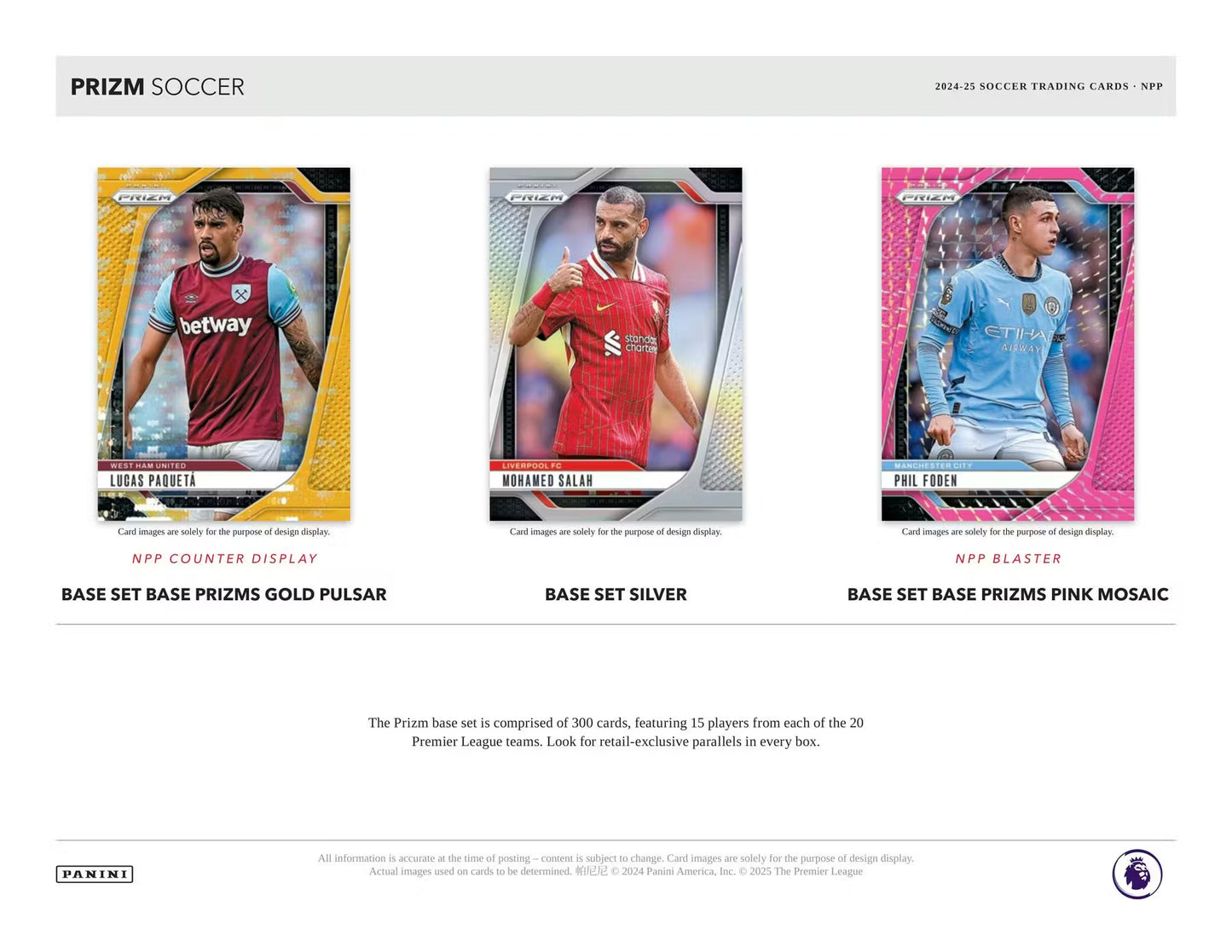 Panini Prizm Premier League EPL 2024/25 Soccer Hobby Blaster Box