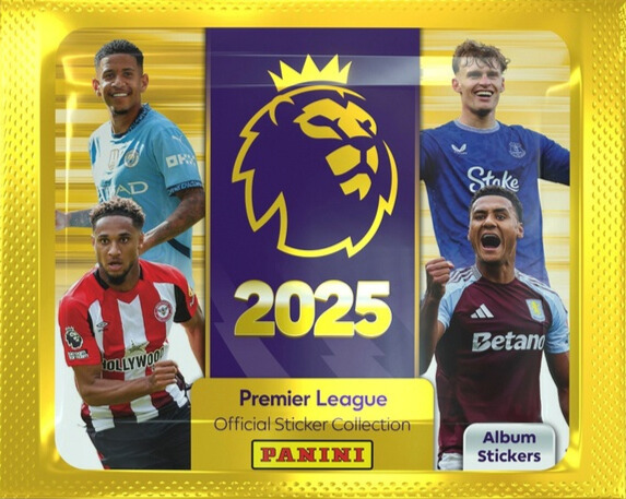 Panini 5 Sticker Packet & Album Starter Pack Football Soccer Premier League 2025