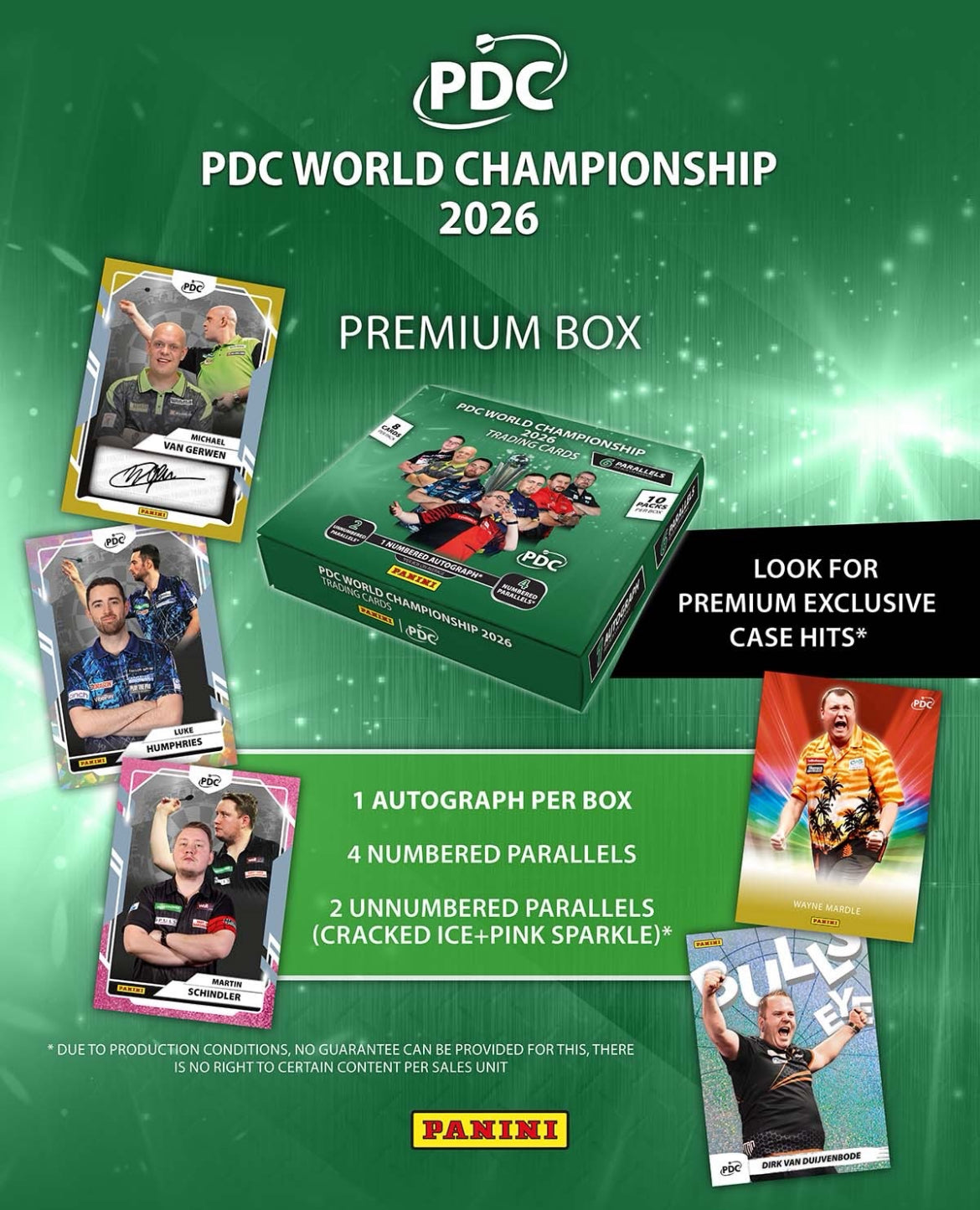 PDC World Championship Darts 2026 Trading Card Collection Premium Box