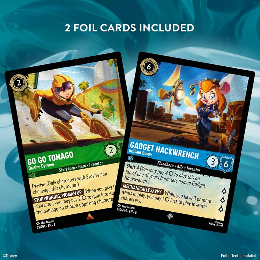 Azurite Sea Illumineers Trove Set Disney Lorcana Trading Card Game TCG Cards