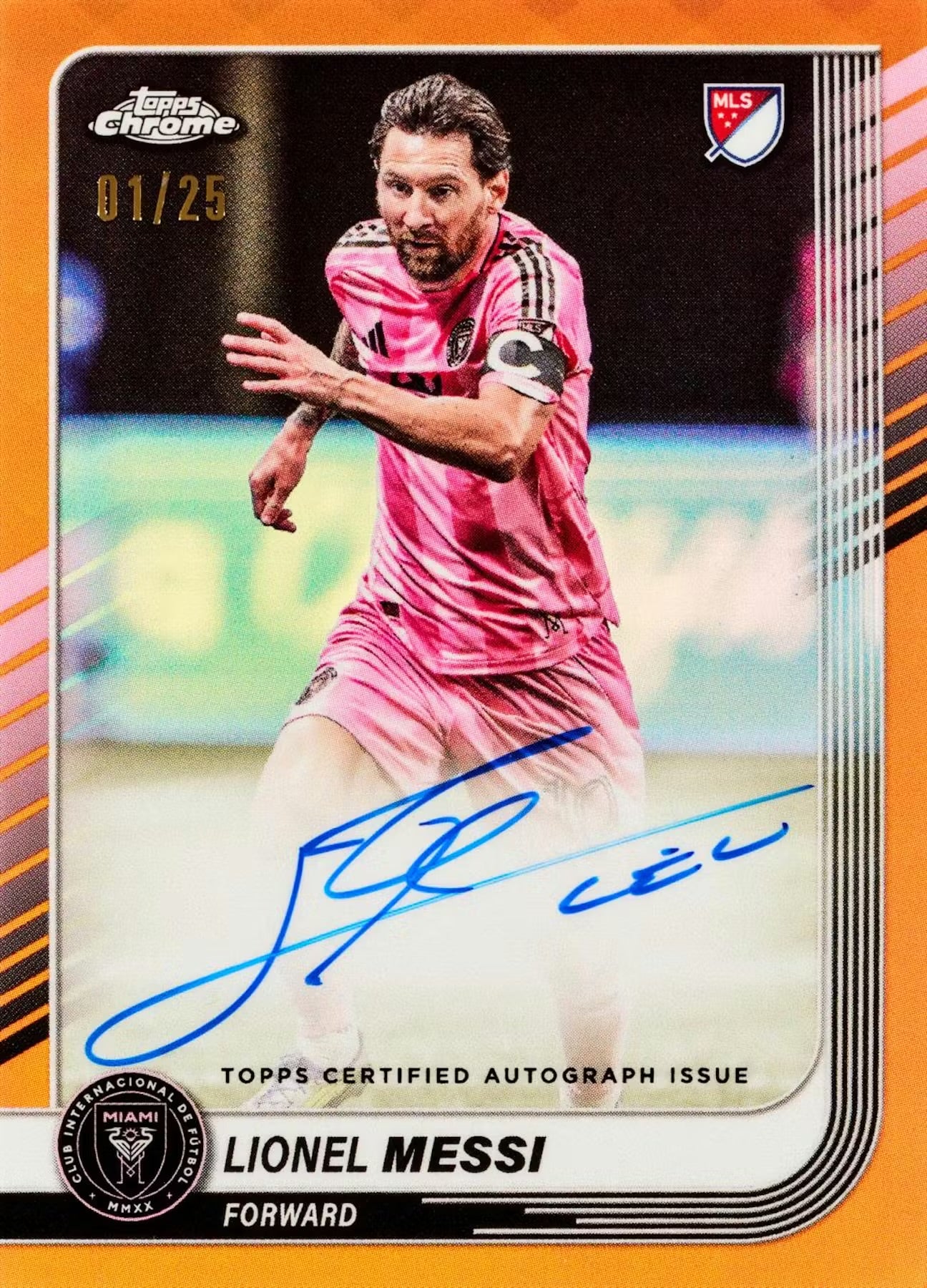 Topps Chrome 2025 MLS Major League Soccer Blaster Box