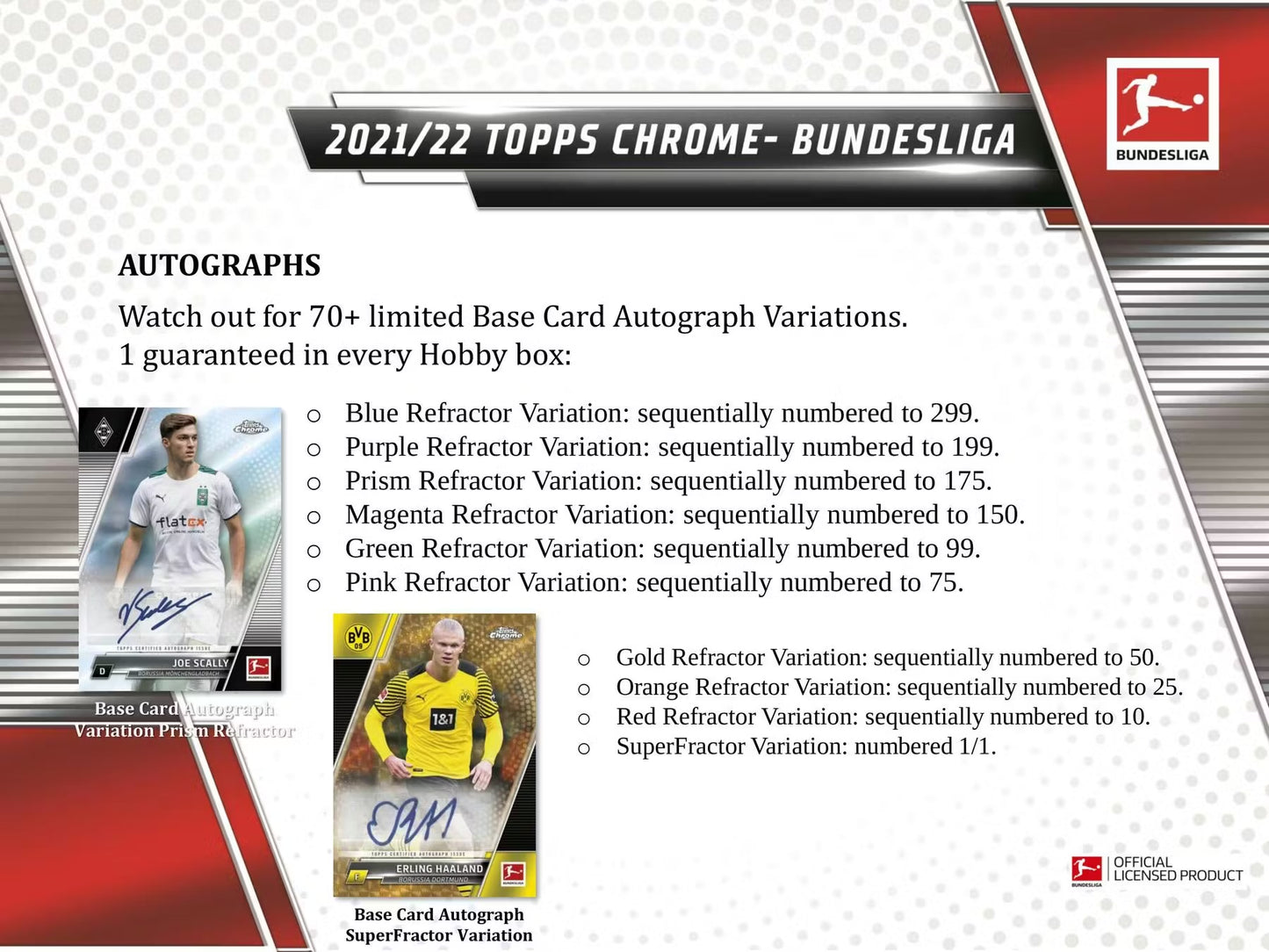 Topps Chrome Bundesliga 2021/22 Soccer Hobby Box