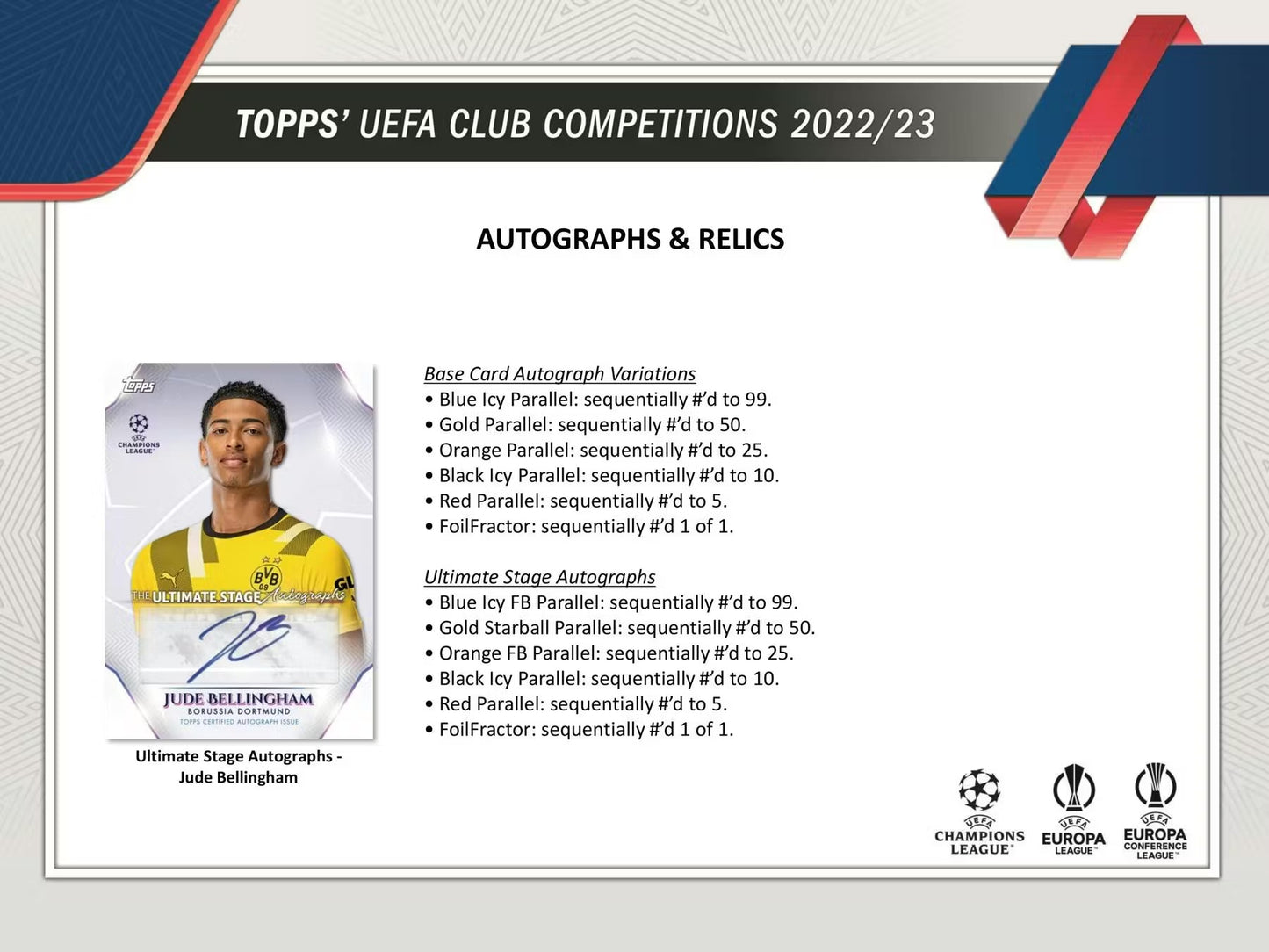 Topps UEFA Club Competitions 2022/23 Soccer Hobby Box