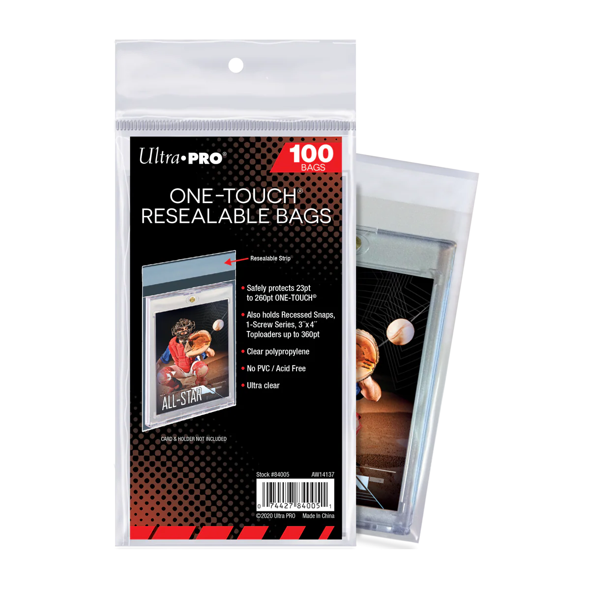 ULTRA PRO: RESEALABLE BAG - ONE-TOUCH SOFT SLEEVE