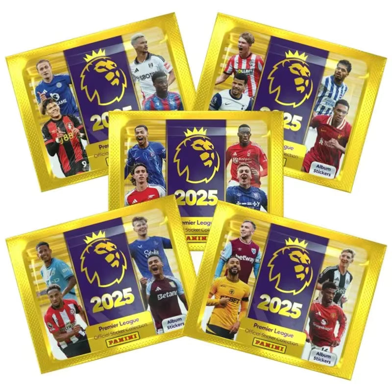 Panini 5 Sticker Packet & Album Starter Pack Football Soccer Premier League 2025