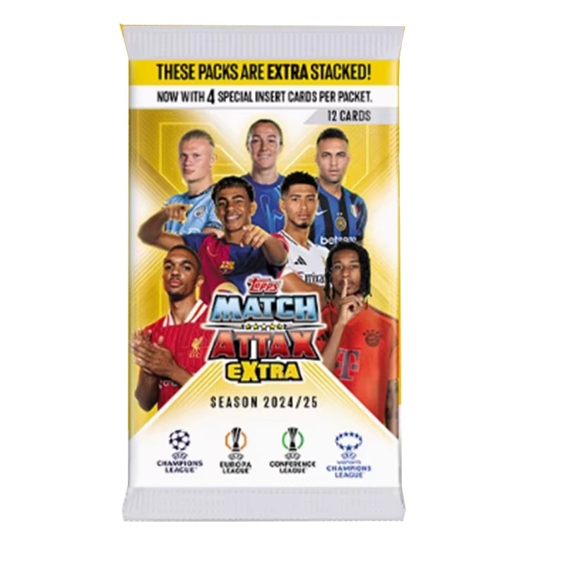 Topps Match Attax EXTRA 2024/25 Trading Cards Eco Pack 36 Cards inc 2 Ltd Ed