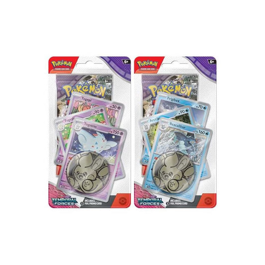 2x Pokemon TCG Scarlet & Violet 5 Temporal Forces Premium Checklane