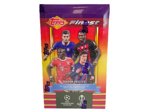 Topps Finest Flashbacks UEFA UCL 2022/23  Soccer Hobby Box - New & Sealed