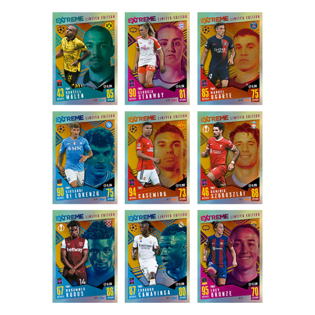 Topps Match Attax EXTRA 2024/25 Trading Cards Eco Pack 36 Cards inc 2 Ltd Ed