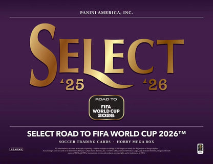 Panini Select 2026 Road to FIFA World Cup Soccer Mega Hobby Box
