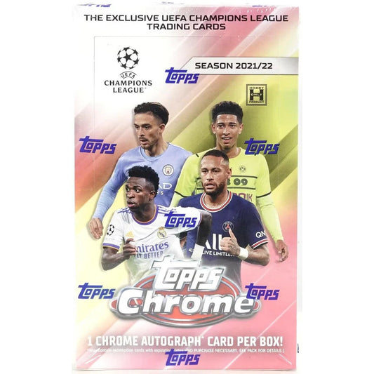 2021-22 Topps Chrome UEFA Champions League Soccer Hobby Box