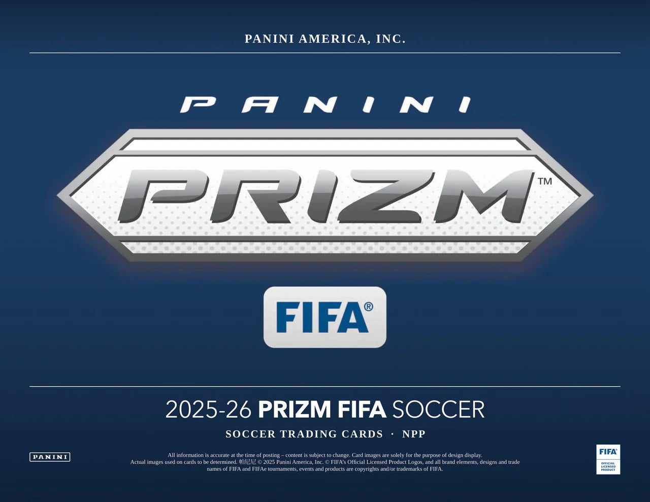 Panini Prizm 2025/26 FIFA Soccer 24-Pack Retail Box