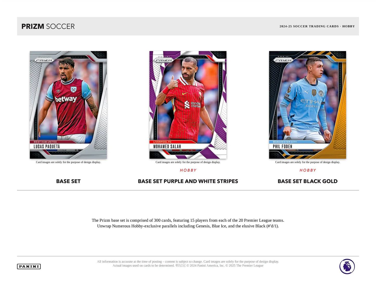 Panini Prizm2024/25  English Premier League Soccer Hobby Box