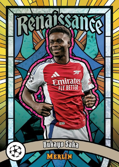 2024/25 Topps Chrome Merlin UEFA Club Competitions Soccer 7-Pack Blaster Box