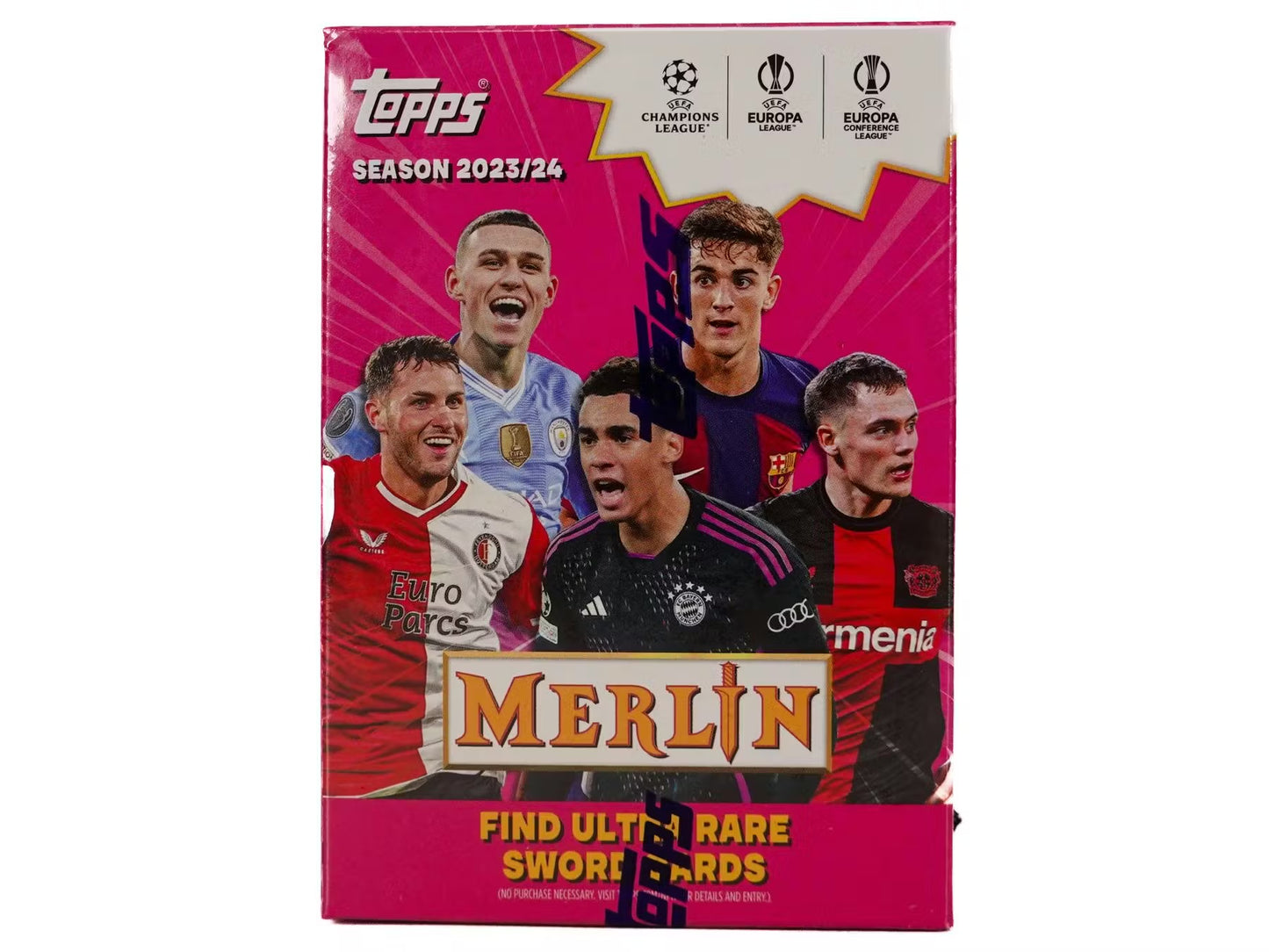Topps Merlin Chrome UEFA Club Competitions 2023/24 Soccer Blaster Box