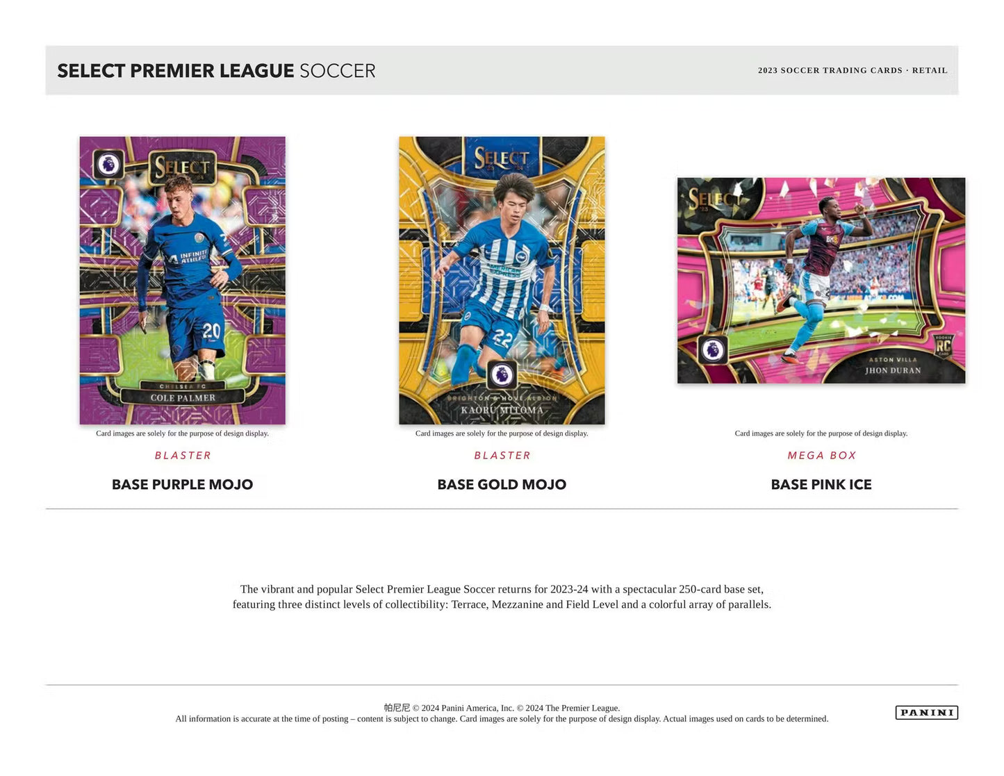 Panini Select Premier League EPL 2023/24 Soccer Mega Box