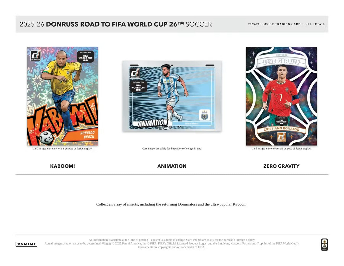 Panini Donruss 2025/26Road to FIFA World Cup Soccer Blaster Box (Blue Parallels!)