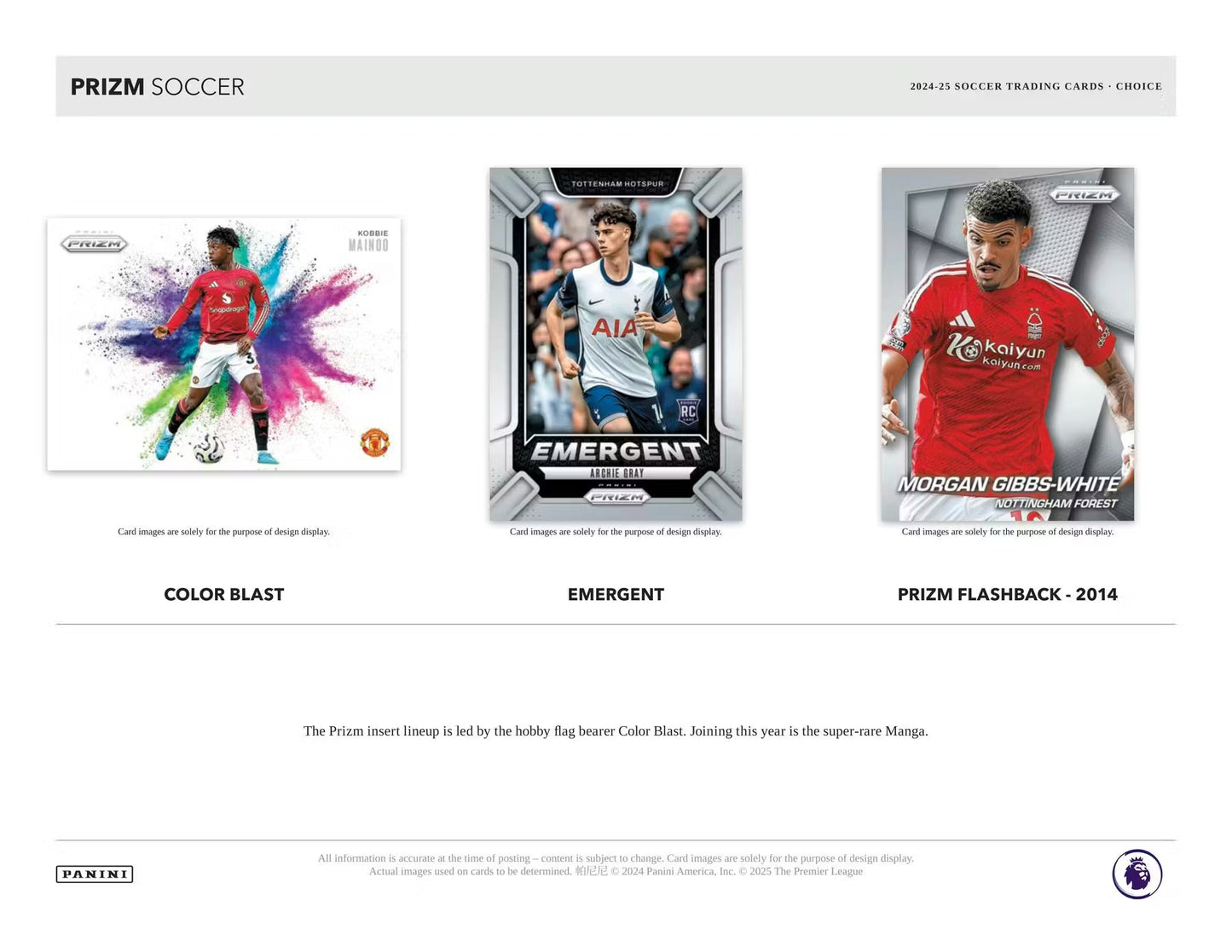 Panini Prizm Premier League EPL 2024/25 Soccer Choice Box