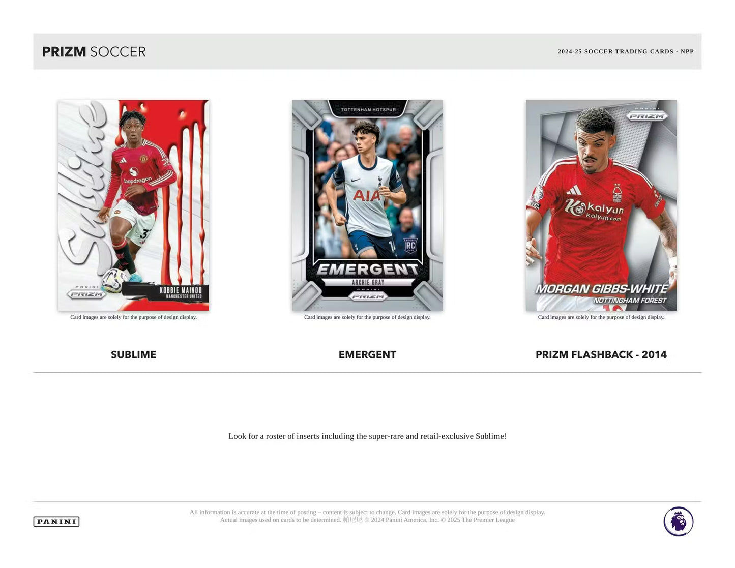 Panini Prizm Premier League EPL 2024/25 Soccer Blaster Box