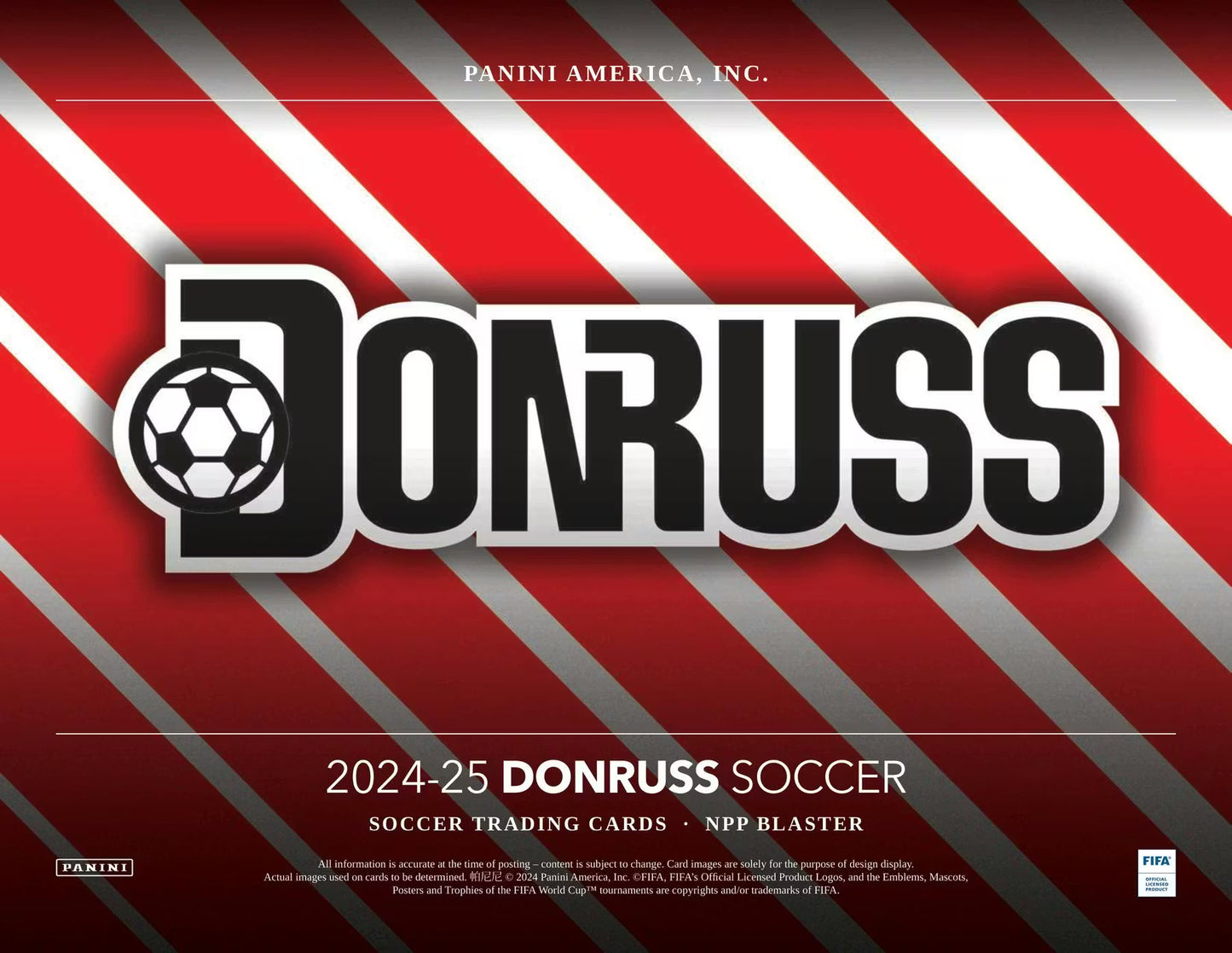 Panini Donruss 2024/25 Soccer 6-Pack Blaster Box (Red Cubic Parallels!)