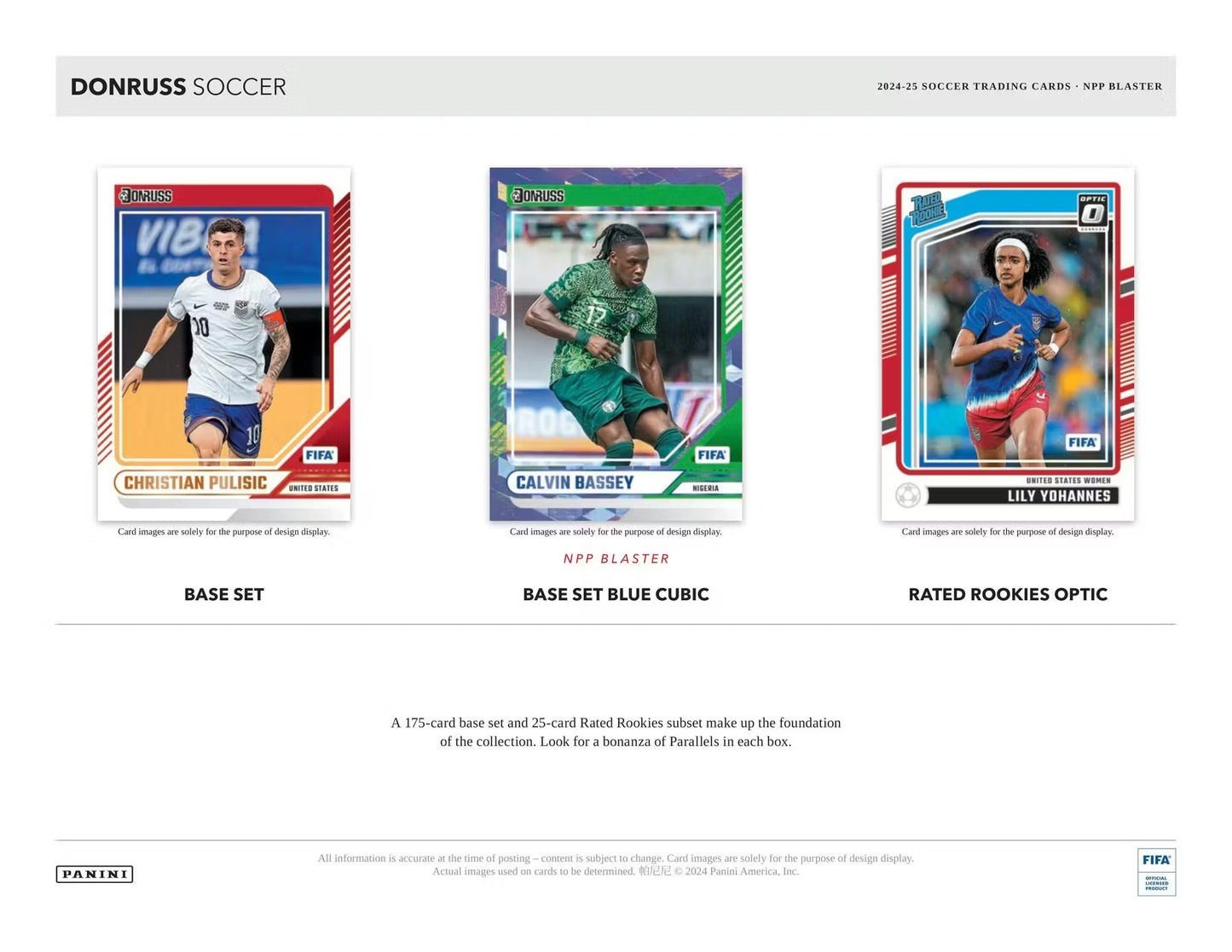 Panini Donruss 2024/25 Soccer 6-Pack Blaster Box (Red Cubic Parallels!)