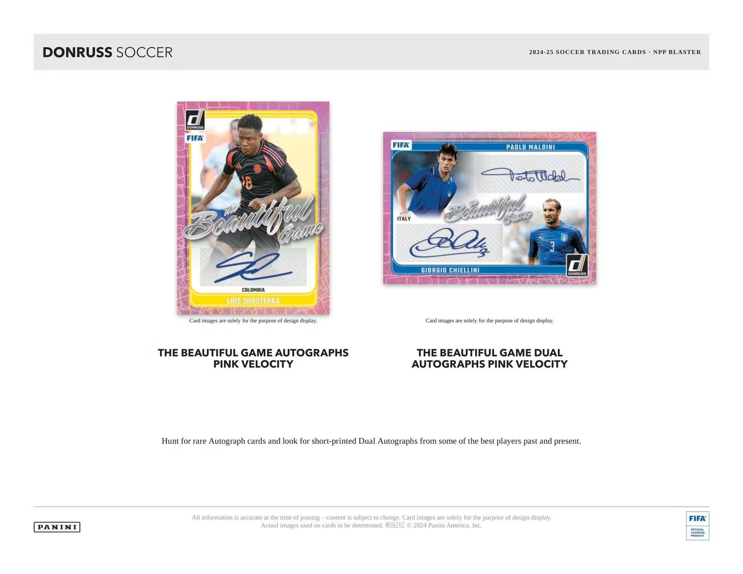 Panini Donruss 2024/25 Soccer 6-Pack Blaster Box (Red Cubic Parallels!)