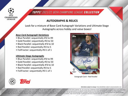 Topps UEFA Champions League Collection Soccer 2021/22 Blaster Box