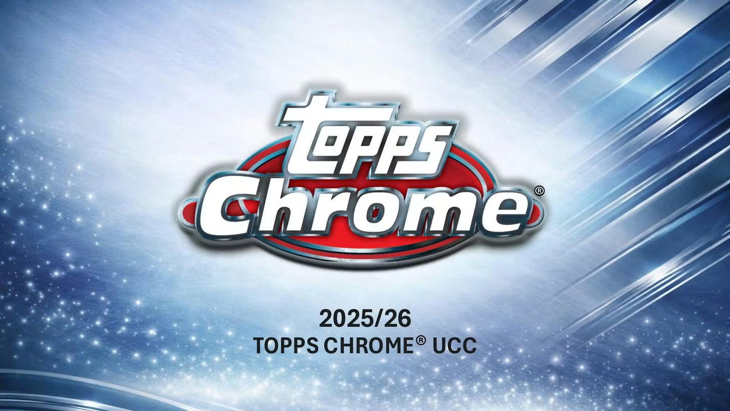 Topps Chrome 2025/26 UEFA Club Competitions Soccer Hanger Box