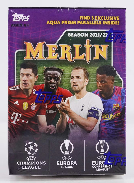 Topps Merlin Chrome UEFA Champions League 2021/22 Soccer Blaster Box