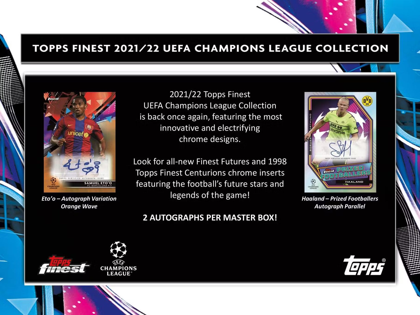 Topps Finest 2021/22 UEFA Champions League Soccer Hobby Box