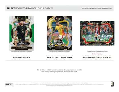 Panini Select 2026 Road to FIFA World Cup Soccer Mega Hobby Box