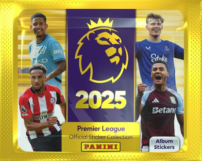 Panini 5 Sticker Packet & Album Starter Pack Football Soccer Premier League 2025