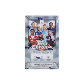 Topps Chrome 2025/26 UEFA Club Competitions Soccer Hobby Box