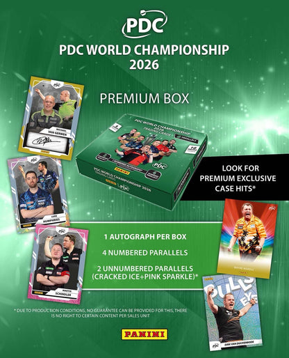PDC World Championship Darts 2026 Trading Card Collection Premium Box