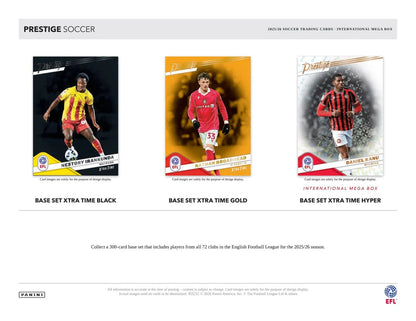 Panini Prestige 2025/26 EFL Soccer International Mega