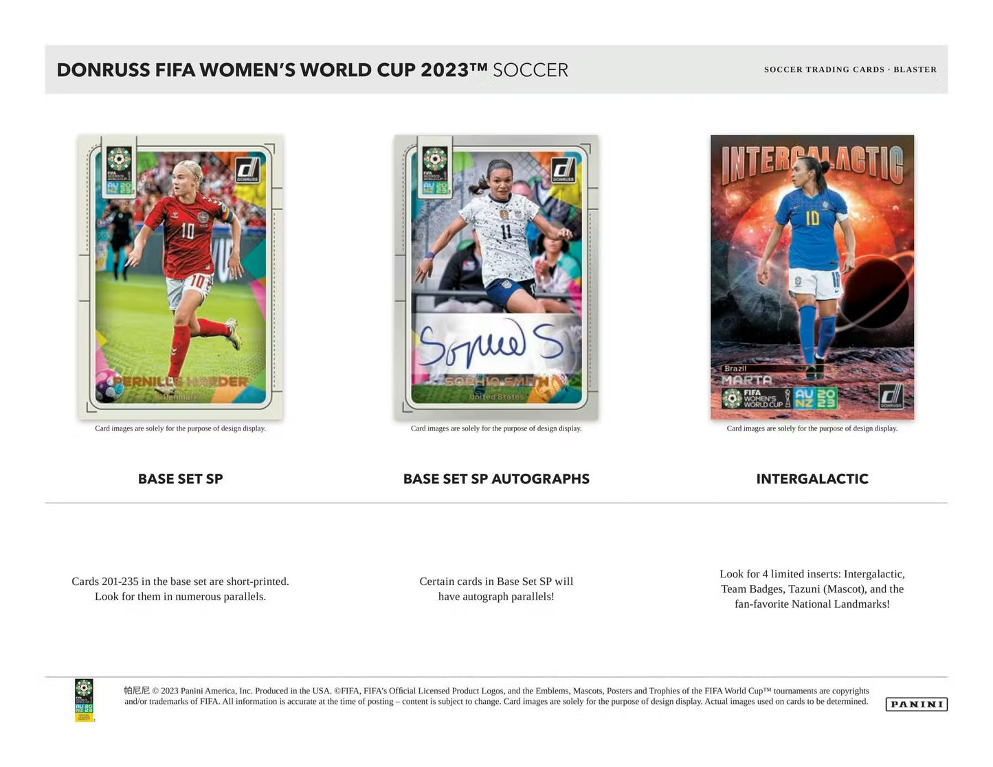 Panini Donruss Soccer 2023 FIFA Women's World Cup Blaster Box