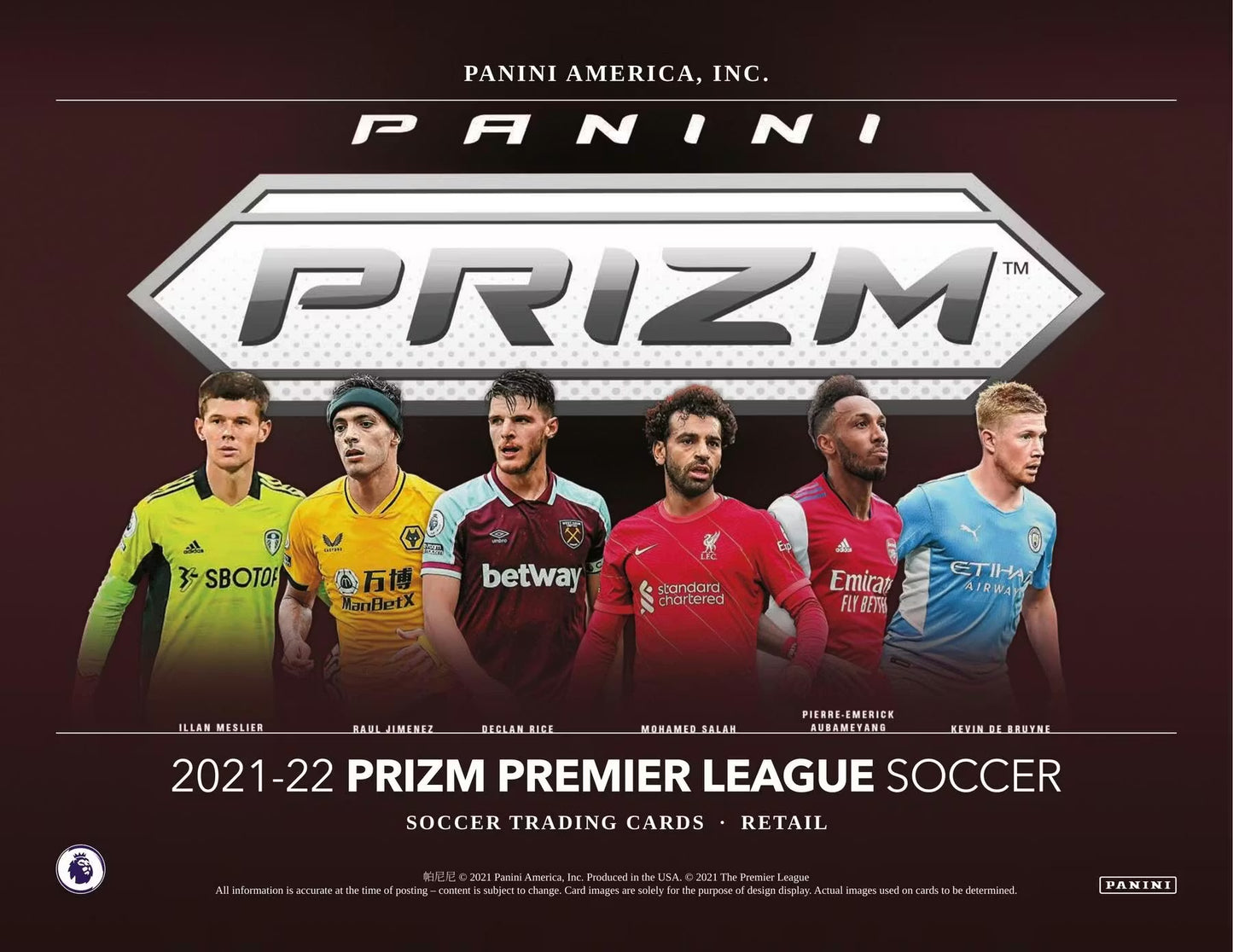 Panini Prizm Premier League EPL 2020/21 Soccer Mega Box