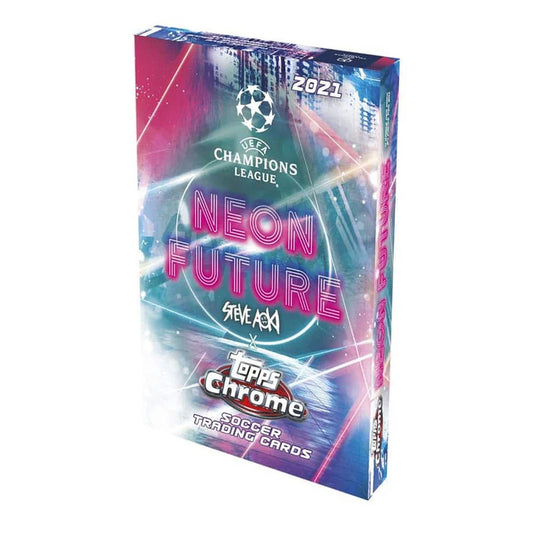 2020-21 Topps Champions League Chrome Soccer UEFA Steve Aoki Edition Hobby Box
