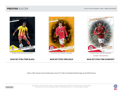 2025/26 Panini Prestige EFL Soccer Hobby Preferred