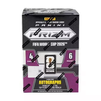 2026 Panini Prizm FIFA World Cup Soccer Blaster Box (Blue, Black Gold, Fuchsia & Orange Prizms!)