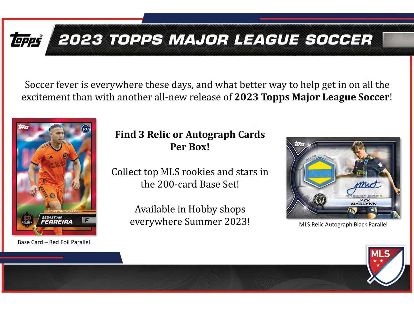 Topps 2023 MLS Major League Soccer Hobby Box