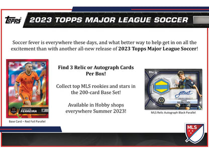 Topps 2023 MLS Major League Soccer Hobby Box