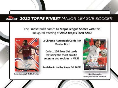 Topps Finest MLS Major League Soccer 2022 Soccer Hobby Box