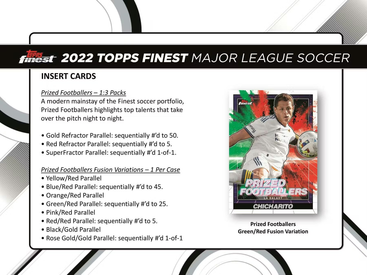 Topps Finest MLS Major League Soccer 2022 Soccer Hobby Box