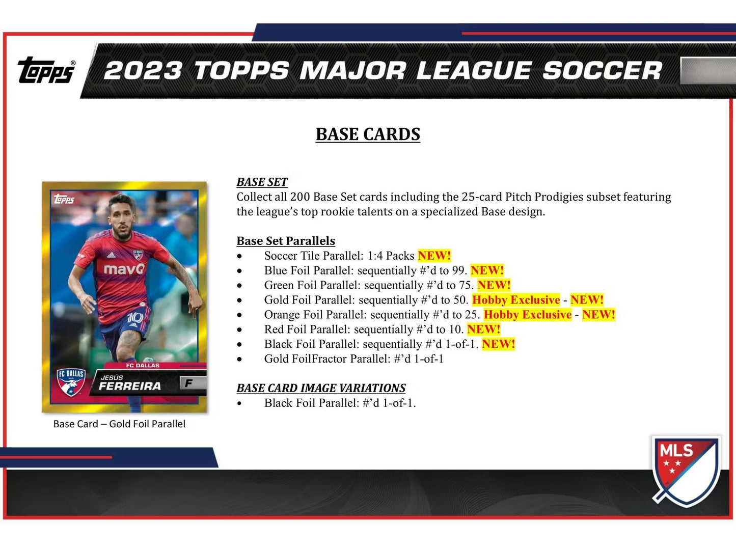 Topps 2023 MLS Major League Soccer Hobby Box