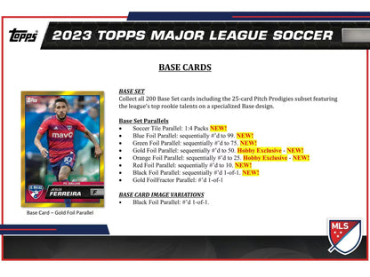 Topps 2023 MLS Major League Soccer Hobby Box
