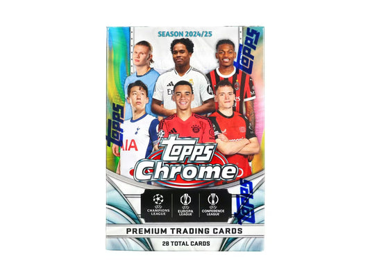 Topps Chrome UEFA Club Competitions 2024/25 Soccer Blaster Box