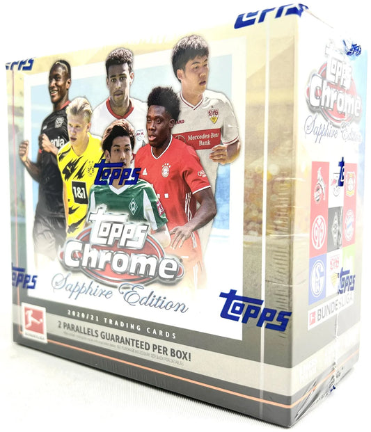 2020-21 Topps Chrome Bundesliga Soccer Sapphire Edition Hobby Box
