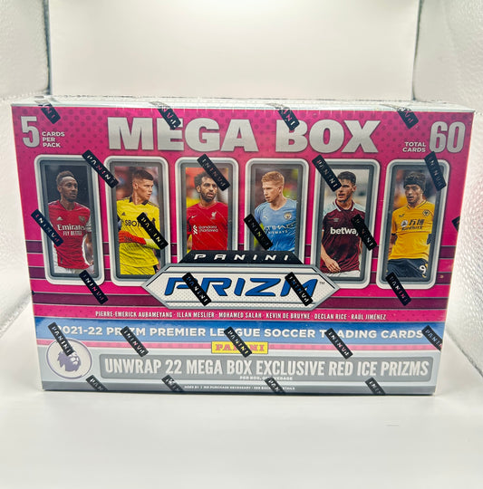 Panini Prizm Premier League EPL 2021/22 Soccer Mega Box